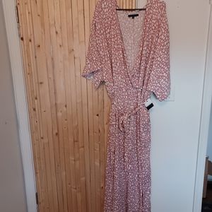 Eloquii Elements Pink Rain Jumpsuit Size 28 - Tall??